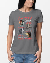 Load image into Gallery viewer, Daddy You Are As Strong As Lion Trending Gift For Animal Lovers Ladies Tee
