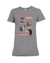 Load image into Gallery viewer, Daddy You Are As Strong As Lion Trending Gift For Animal Lovers Ladies Tee
