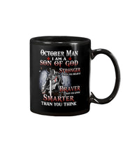 Load image into Gallery viewer, October Man Son Of God Birthday Meaningful Gift For Men Mug
