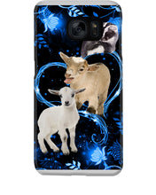 Load image into Gallery viewer, Lovely Phone Case Twinkling Blue Heart Gift For Goat Lovers Phone case
