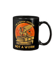 Load image into Gallery viewer, I'm A Book Dragon Not A Worm Gift For Dragon Lovers Mug

