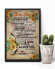 Load image into Gallery viewer, Present For  Mama You Mean The World To Me Custom Design Vertical Poster
