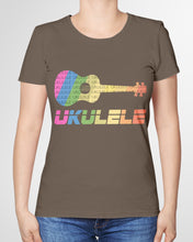 Load image into Gallery viewer, Ukulele Colorful Design Gift For Ukulele Players Ladies Tee

