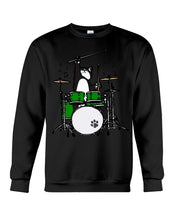 Load image into Gallery viewer, Funny Cat Playing Drums Great Gift For Cat Lovers Sweatshirt
