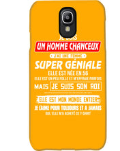 Load image into Gallery viewer, Je Suis Un Homme Chanceux J'ai Line Femme Custom Design Je Suis Son Roi Phone case

