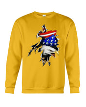 Load image into Gallery viewer, Eagle Giant Scratch USA Flag Gift For Women Sweatshirt
