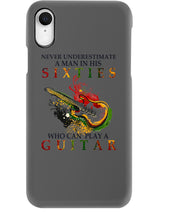 Load image into Gallery viewer, Never Underestimate A 60 Year Old Man Can Play A Guitar Phone case
