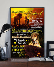Load image into Gallery viewer, Wife Gift For Husband On Anniversary You Are The Best Thing Vertical Poster
