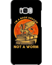 Load image into Gallery viewer, I'm A Book Dragon Not A Worm Gift For Dragon Lovers Phone case
