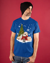 Load image into Gallery viewer, Funny Golden Retrievers Sleep In Red Boots Gift For Dog Lovers Guys Tee
