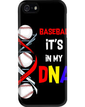 Load image into Gallery viewer, Baseball Be My DNA Gift For Sport Lovers Phone case
