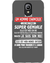 Load image into Gallery viewer, Je Suis Un Homme Chanceux J'ai Line Femme Custom Design Je Suis Son Roi Phone case
