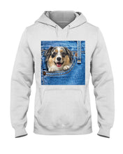 Load image into Gallery viewer, Australian Shepherd In Denim Pocket Gift For Dog Lovers Hoodie
