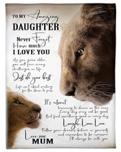 Load image into Gallery viewer, Just Do Your Best Loving Eyes For Each Other Mum Gift For Daughter Fleece Blanket
