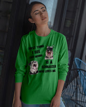 Load image into Gallery viewer, I See Every Morning Is A Schnauzer Who Loves Me Unisex Long Sleeve
