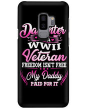 Load image into Gallery viewer, Daughter Of A Veteran Freedom Isn't Free Gift For Daughter Phone case
