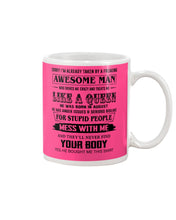 Load image into Gallery viewer, I'm Already Taken By An August Freaking Awesome Man For Birthday Gift Mug
