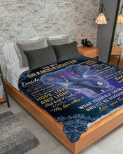 Load image into Gallery viewer, Gift For Granddaughter Hope Love And Light Sherpa Blanket
