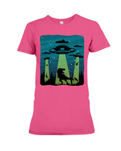 Load image into Gallery viewer, UFA Dinosaur T Rex Sky Full Of Stars Ladies Tee
