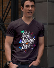 Load image into Gallery viewer, Butterfly Live Laugh Love Gift For Lover Guys V-Neck
