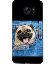 Load image into Gallery viewer, baby Pug In Denim Pocket Gift For Dog Lovers Phone case
