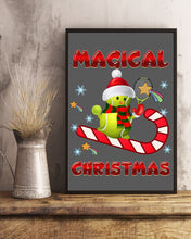 Load image into Gallery viewer, Tennis Players Magical Christmas Snowman Gift For Women Vertical Poster
