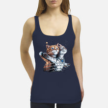 Load image into Gallery viewer, Vintage Funny Cat Love Trending Gift For Cat Lovers Ladies Flowy Tank

