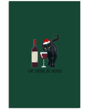 Load image into Gallery viewer, Cat Drink And Be Merry Meaningful Gift For Women Vertical Poster
