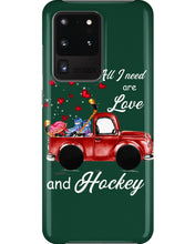 Load image into Gallery viewer, All I Need Are Love And Hockey Gift For Hockey Players Phone case

