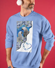 Load image into Gallery viewer, Magical Gray Couple African Parrot Gift For Bird Lovers Sweatshirt
