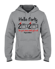Load image into Gallery viewer, Black Phone Case Hello Forty 2020 The Year When Shit Got Real Trending Hoodie
