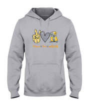Load image into Gallery viewer, Peace Love Live  Special Custom Design For Dog Lovers Hoodie
