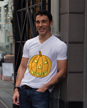 Load image into Gallery viewer, Vintage Funny Flute Pumkin Gift For Flute Lovers Guys V-Neck
