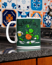 Load image into Gallery viewer, Basketball Saint Patrick's Day Gift For Basketball Lovers Mug
