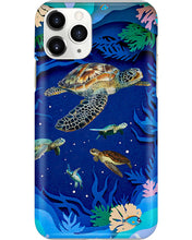 Load image into Gallery viewer, Turtles Love Sea Gift For Turtle Lovers Phone case

