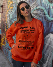 Load image into Gallery viewer, A Spoiled Wife Of An October Grumpy Old Man Birthday Meaningful Gift Sweatshirt

