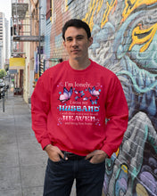 Load image into Gallery viewer, I'm Lonely I Miss My Husband Butterfly Gift For Lover Sweatshirt
