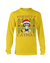Load image into Gallery viewer, Merry Catmas Cute Funny Gifts Unisex Long Sleeve
