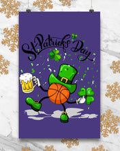 Load image into Gallery viewer, Basketball Saint Patrick's Day Gift For Basketball Lovers Vertical Poster
