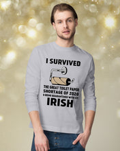 Load image into Gallery viewer, Toilet Paper Shortage Of 2020 Being Quarantined With My   Irish  Personalized Nation Unisex Long Sleeve
