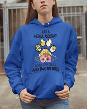 Load image into Gallery viewer, Medical Assistant Loves Dogs And Has Tattoos Gift For Dog Lovers Hoodie
