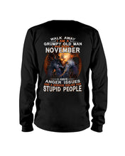 Load image into Gallery viewer, Walk Away I Am A Grumpy Old Man Who Was Born In November Birthday Gift Unisex Long Sleeve
