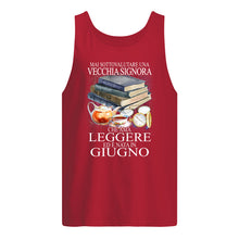 Load image into Gallery viewer, Mai Sottovalutare Una Vecchia Signore Che Ama Leggere Ed E Nata In Giugno Trending Unisex Tank Top
