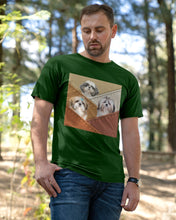 Load image into Gallery viewer, Three Cute Shih Tzu In Bag Gift For Dog Lovers Guys Tee
