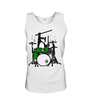 Load image into Gallery viewer, Funny Cat Playing Drums Great Gift For Cat Lovers Unisex Tank Top
