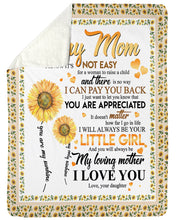 Load image into Gallery viewer, Sunflower Present For Mom Let You Know You're Appreciated  Trending Sherpa Blanket
