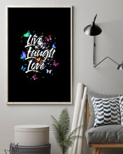 Load image into Gallery viewer, Butterfly Live Laugh Love Gift For Lover Vertical Poster
