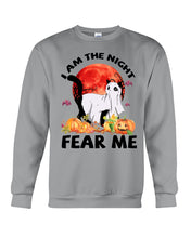 Load image into Gallery viewer, I Am The Night Fear Me Ghost Cat Gift For Cat Lovers Sweatshirt
