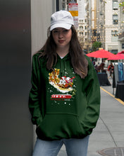 Load image into Gallery viewer, Baseball Xmas Sleigh Loading Gift For Baseball Lovers Hoodie
