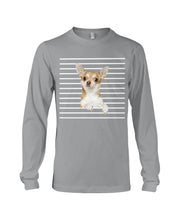 Load image into Gallery viewer, ln Chihuahua Horizontal Stripes Gift For Dog Lovers Unisex Long Sleeve
